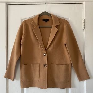 Ann Taylor Loft Sweater Blazer in Dominican Sand - Size XS (extra small)